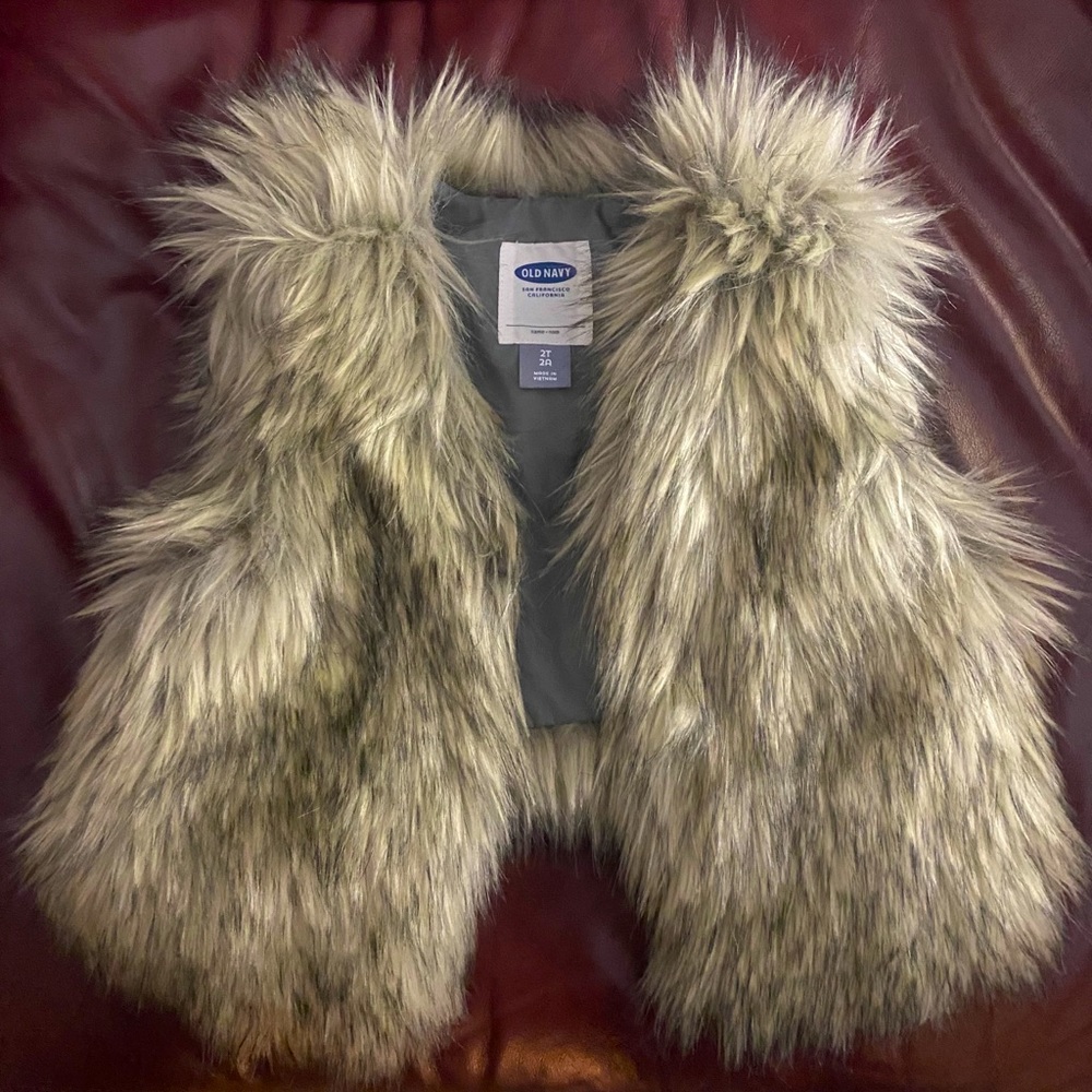Faux Fur Toddler Vest